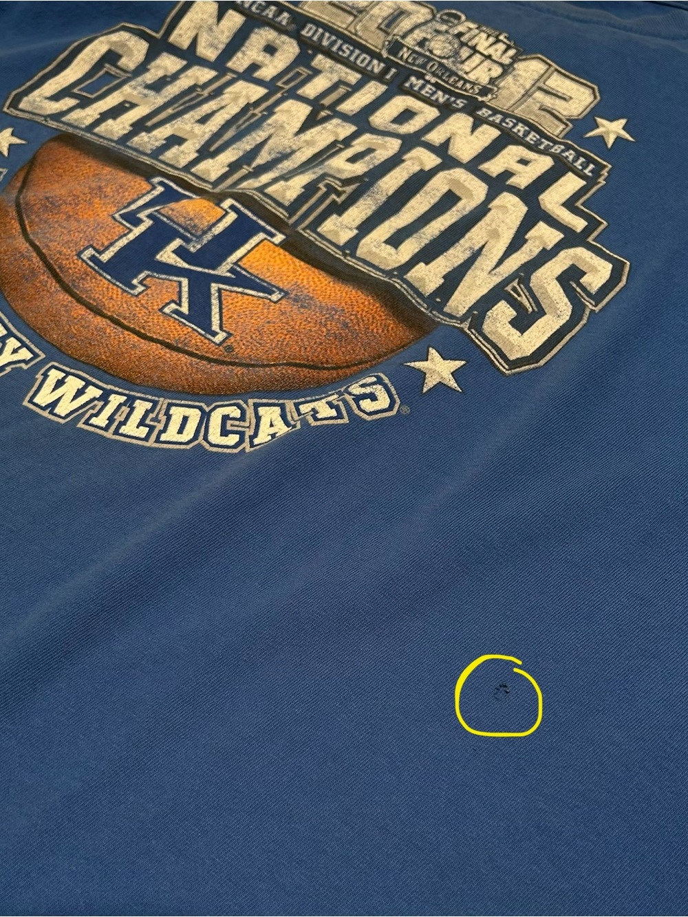 2012 NCAA University of Kentucky National Champions Graphic T Shirt - Picture 7 of 7